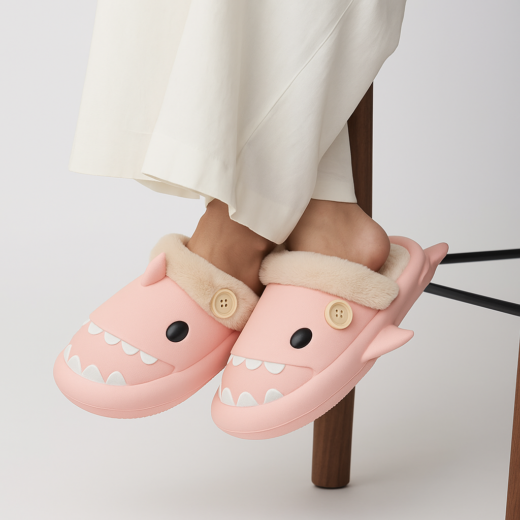 Shark Warmies Plush Slides