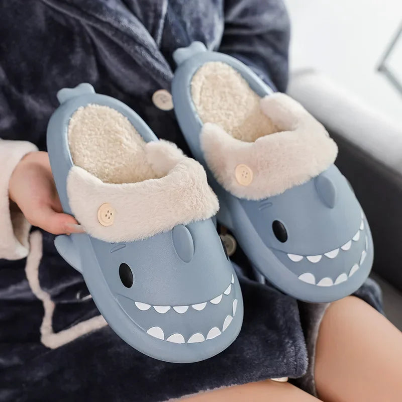 Shark Warmies Plush Slides