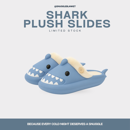 Shark Warmies Plush Slides